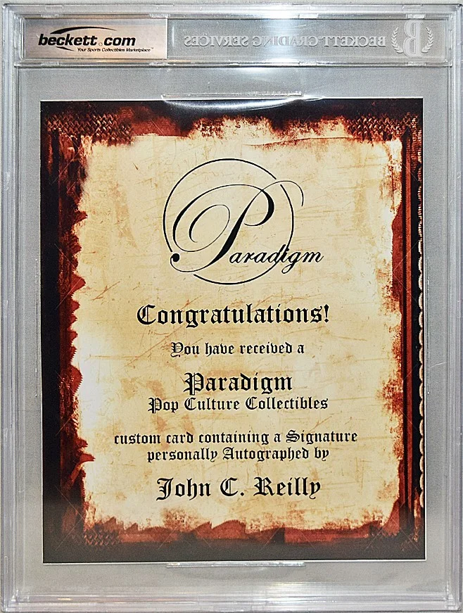 John C Reilly — CHECK IT OUT! -JOHN C REILLY- BECKETT Signed/Autograph/Auto 8x10 Jumbo TV Card, изображение 2