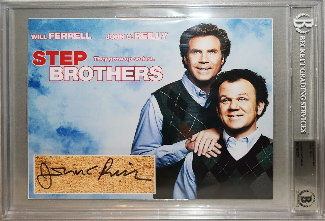 John C Reilly — STEP BROTHERS -JOHN C REILLY-BECKETT Signed/Autograph/Auto 8x10 Jumbo Movie Card
