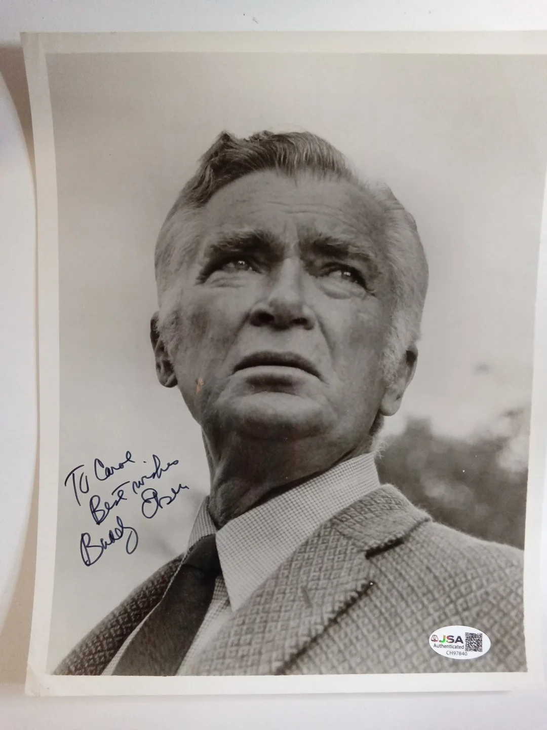 Buddy Ebsen Signed 8x10 Photo Beverly Hillbillies Jed Clampett JSA COA, изображение 2