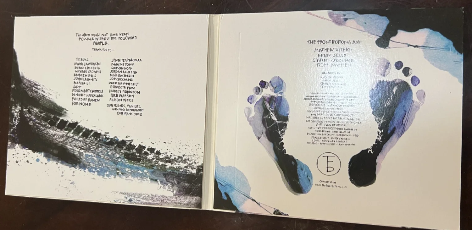 Signed/Autographed - The Front Bottoms Back on Top CD, image 2