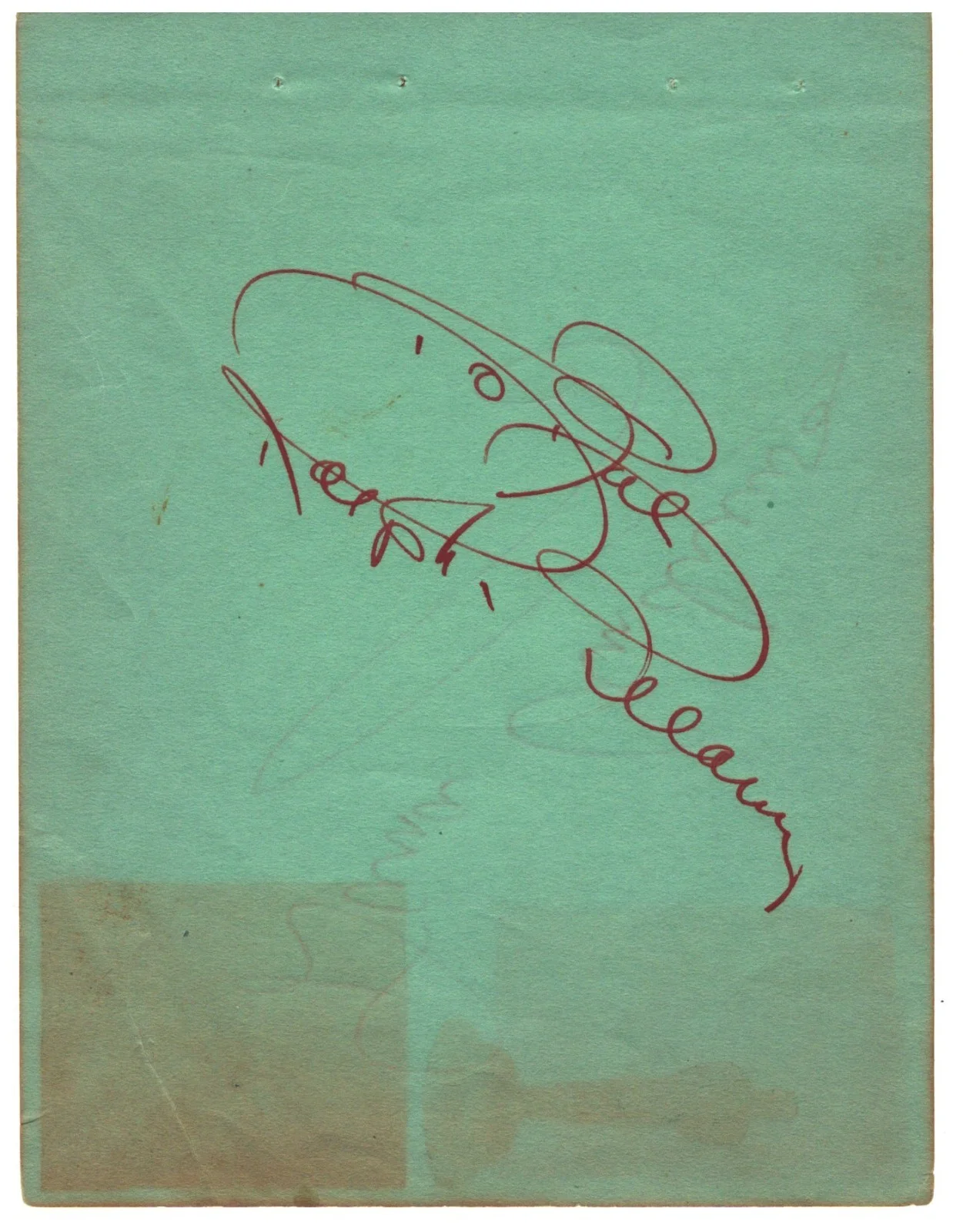 DANA ANDREWS ACTOR RALPH BELLAMY ACTOR AUTOGRAPHS ON ALBUM PAGE, image 2