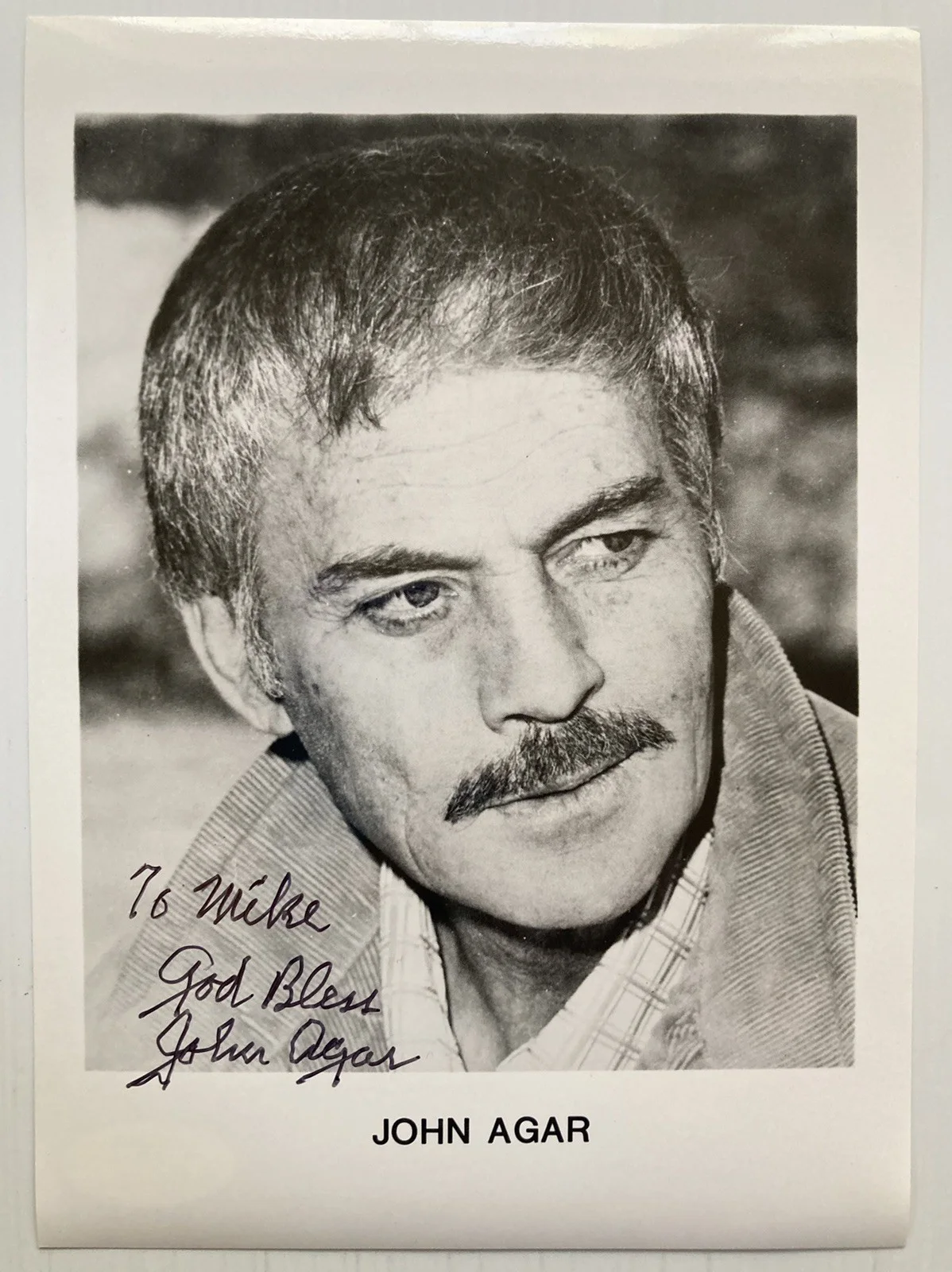 John Agar — Fort Apache Mole People John Agar Signed Autograph 5x7 Photo - JSA - FREE S&H!, image 2