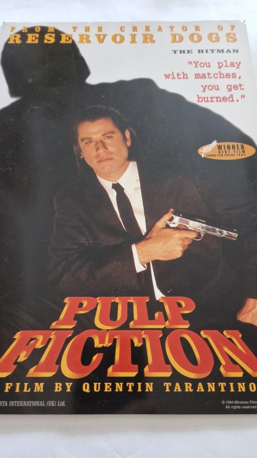 Pulp Fiction 4 Original 1994 UK Miramax Promotional Lobby Cards, image 3