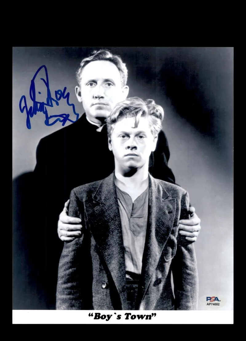 Mickey Rooney — Foto firmada por Mickey Rooney PSA ADN certificado de autenticidad 8x10 Boys Town autógrafo Boy's Town