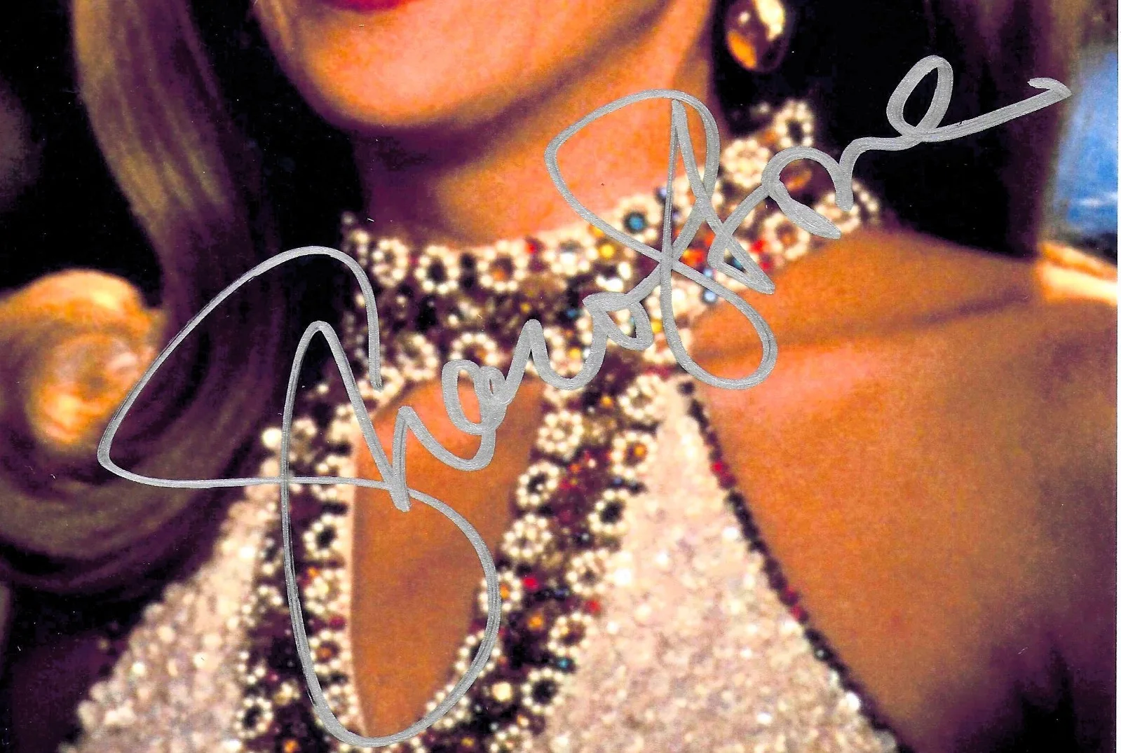 sharon stone — SHARON STONE SIGNED Basic Instinct, TOTAL RECALL Casino COA 8 ¼ x 11 ¾, image 2