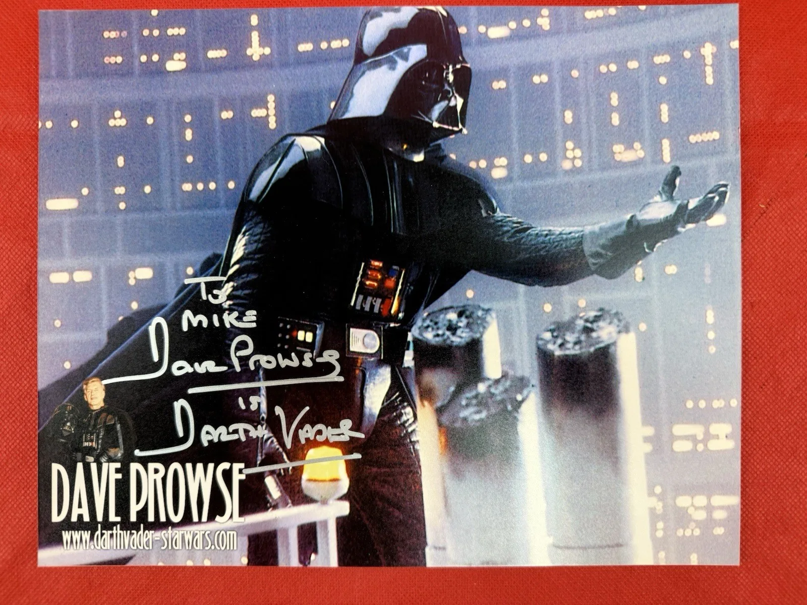 Dave Prowse — Original Dave Prowse Signed Photo Death Vader 8 X 10, image 2