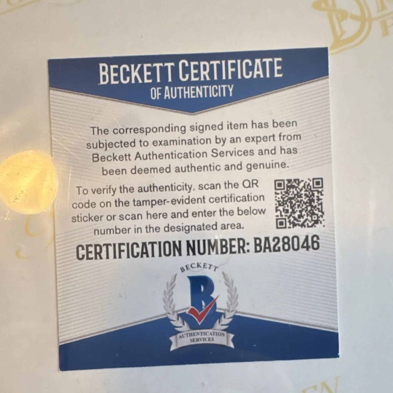 Departed Unter Feinden Original Autographed Poster Beckett Authenticated, image 4