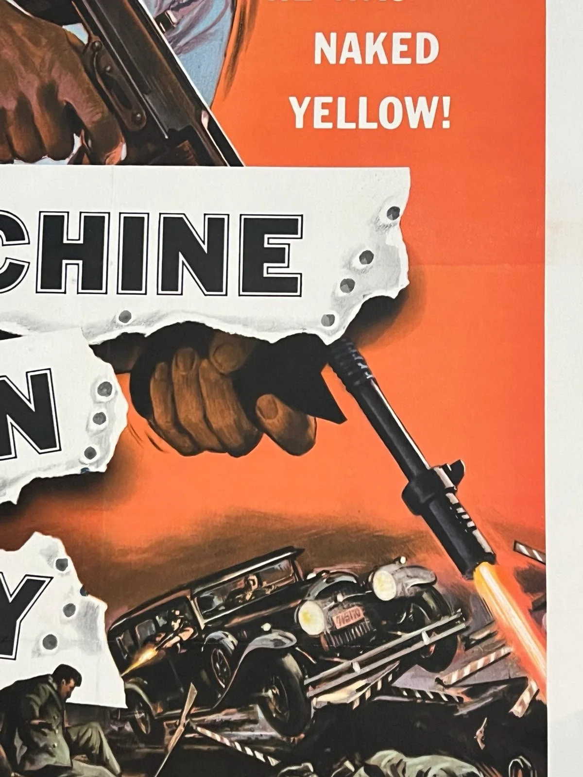 Machine Gun Kelly Original US 1 Sheet Film Poster 1958 LINEN BACKED 27x41”, image 4