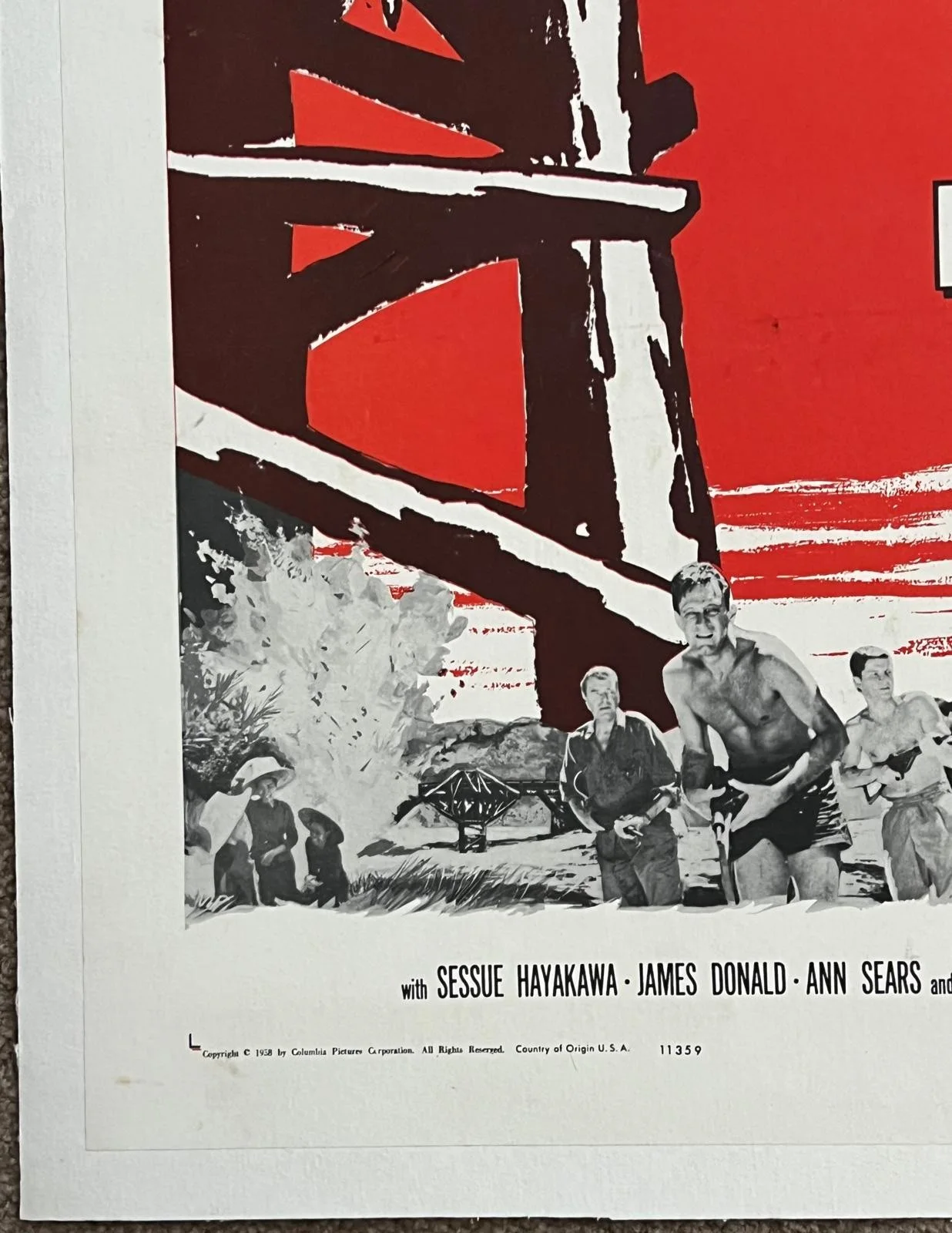 The Bridge on the River Kwai US 1 Sheet Film Poster LINEN BACKED 27X41" 1958 (A), изображение 5