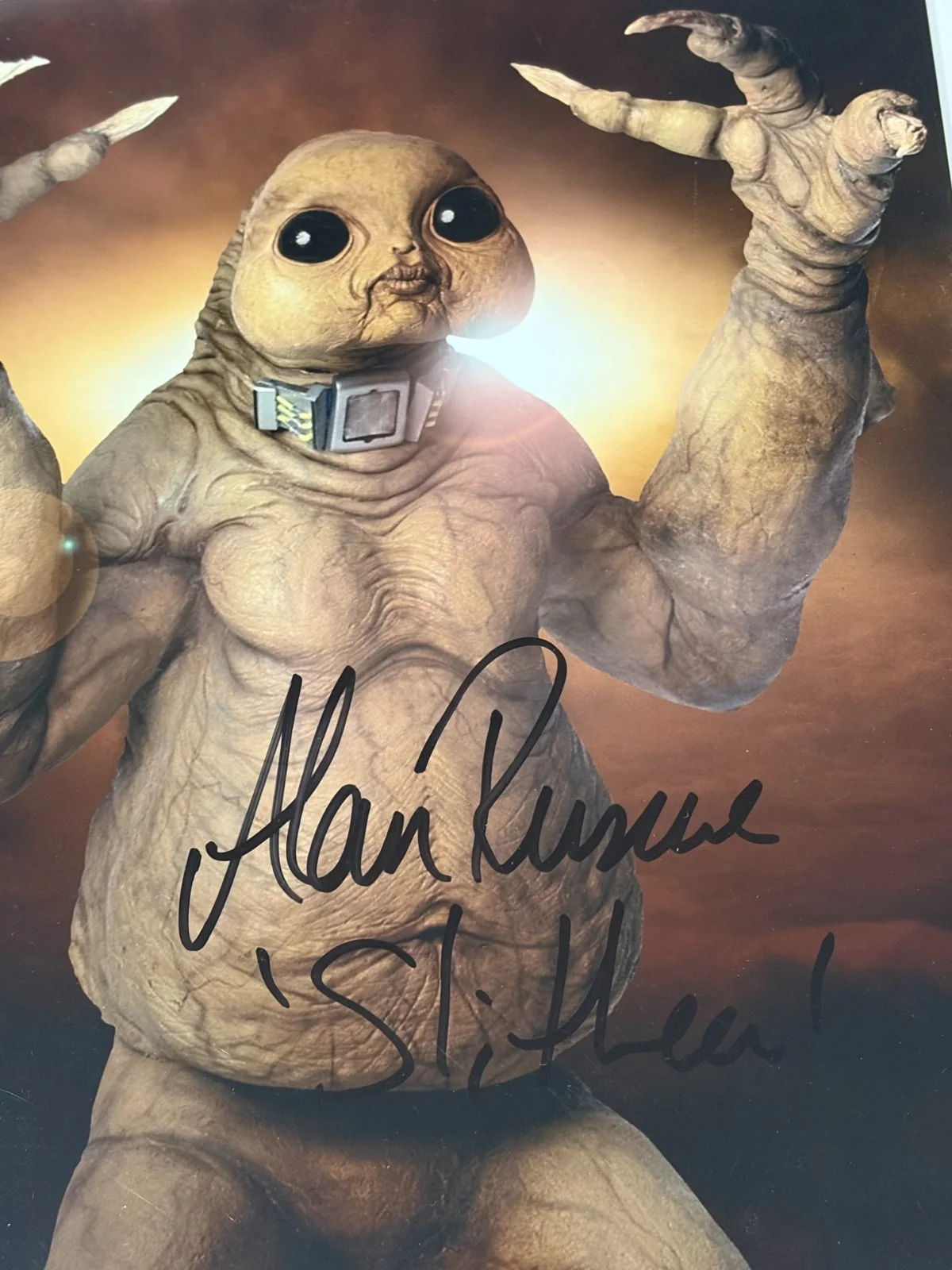 Alan Ruscoe — Alan Ruscoe Signed Autographed 8X10 Photo Dr. Who "Slitheen" COA, image 2