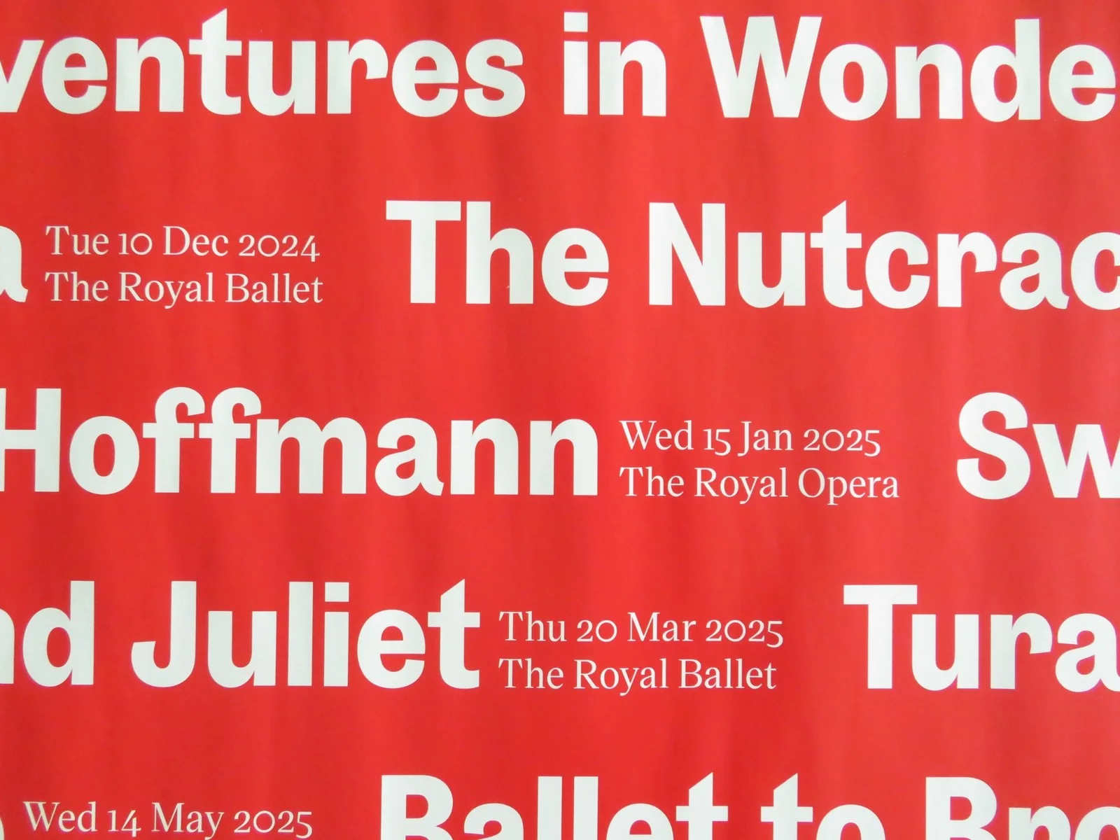 Royal Ballet & Opera In Cinemas 24/25 UK Quad Rolled Poster Cinderella 2025, изображение 2
