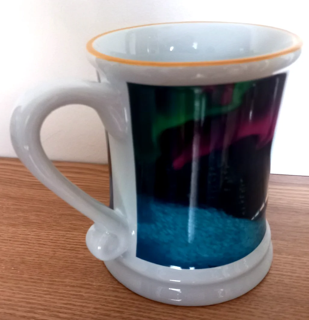 Warner Bros THE POLAR EXPRESS 3D 4.5" Coffee Tea Hot Chocolate Mug Embossed, image 5