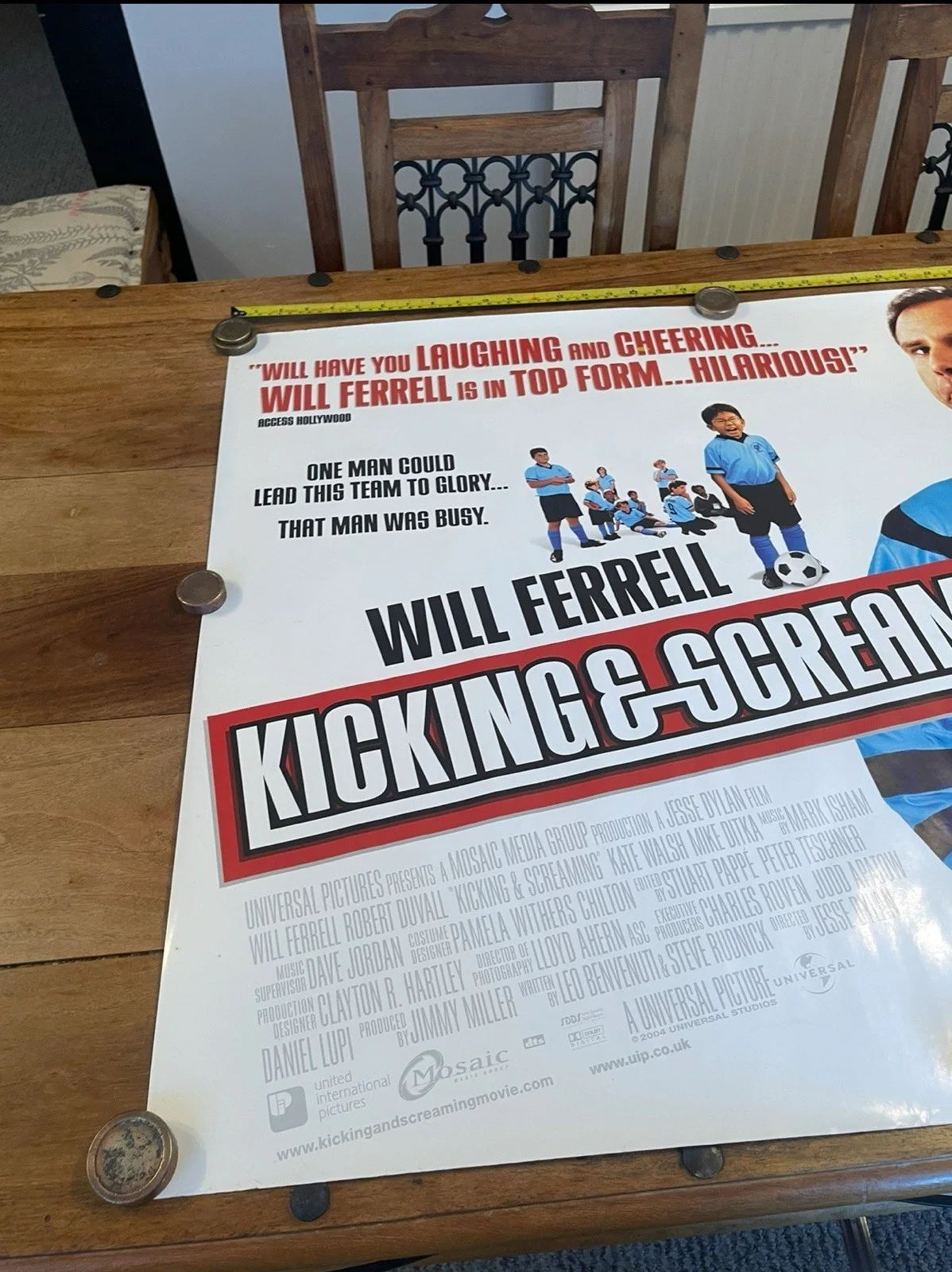 2005 Original Kicking And Screaming Will Ferrel Film Movie Poster, изображение 2