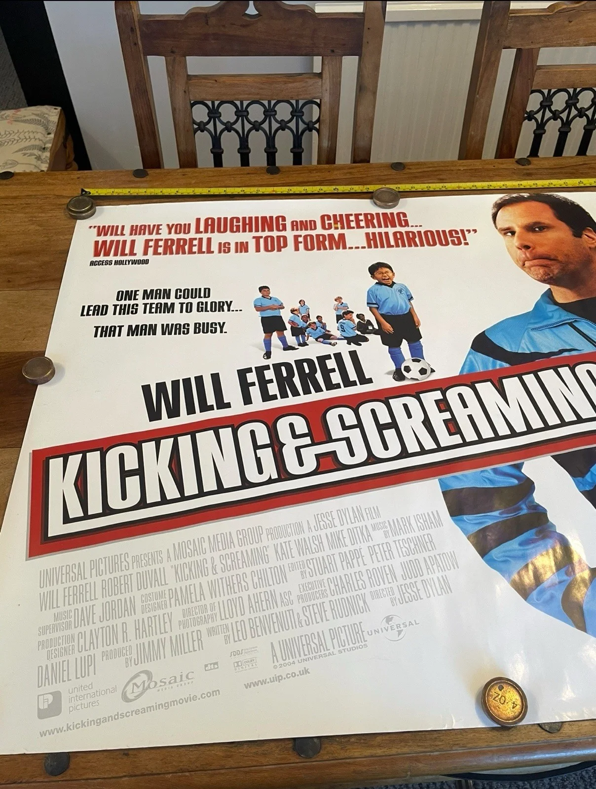 2005 Original Kicking And Screaming Will Ferrel Film Movie Poster, изображение 3