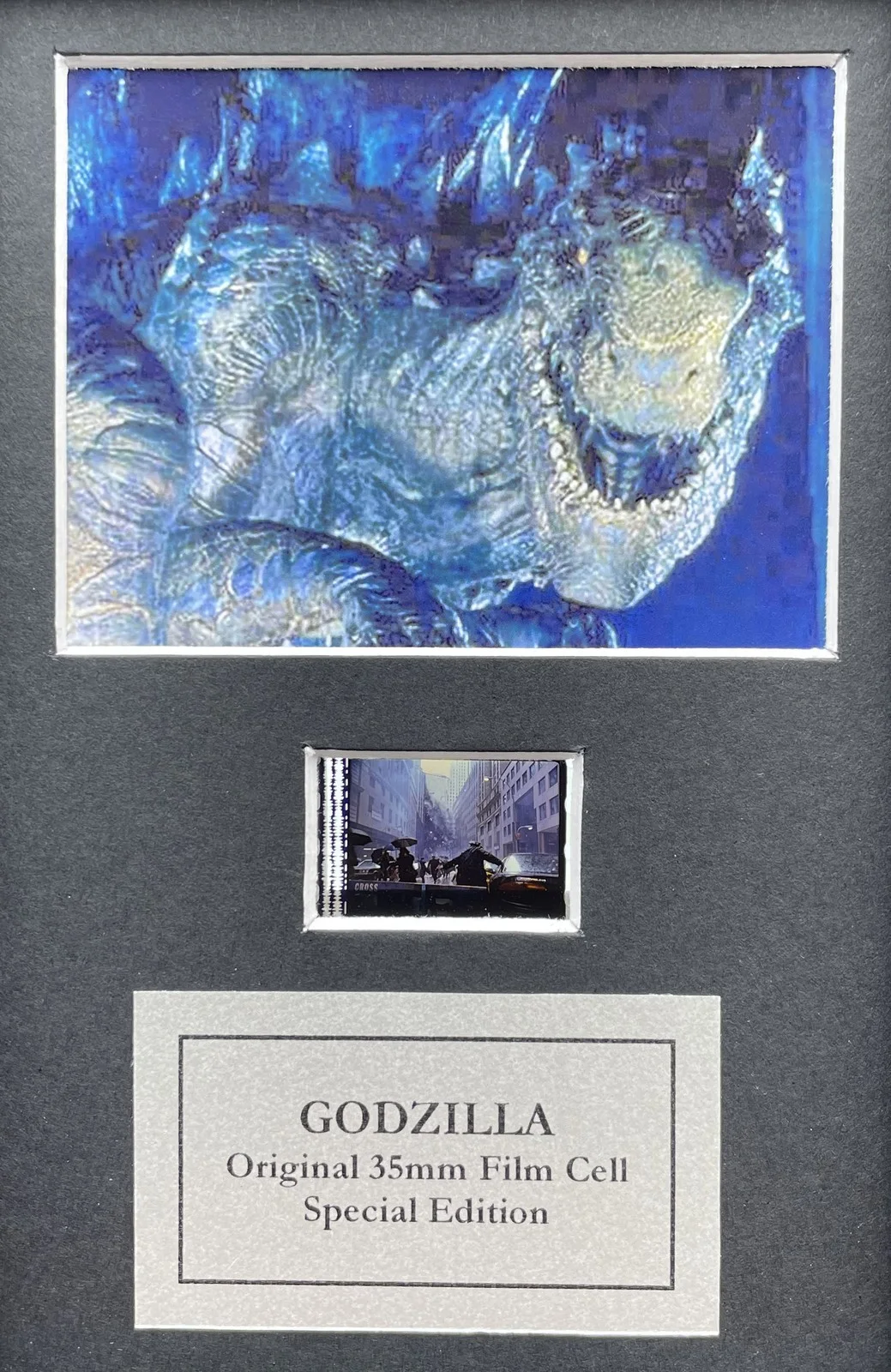 GODZILLA 1998 Original Mini 35mm Film Cells set within Quality Wood Frame + COA, изображение 2