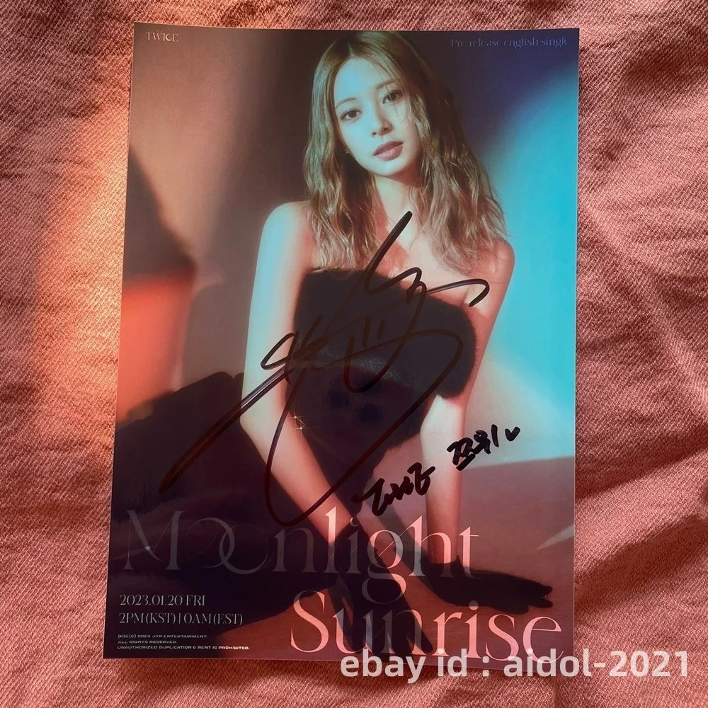 TWICE Tzuyu Autographed Signed Photo 5*7 K-POP Collectibles 202601, изображение 4