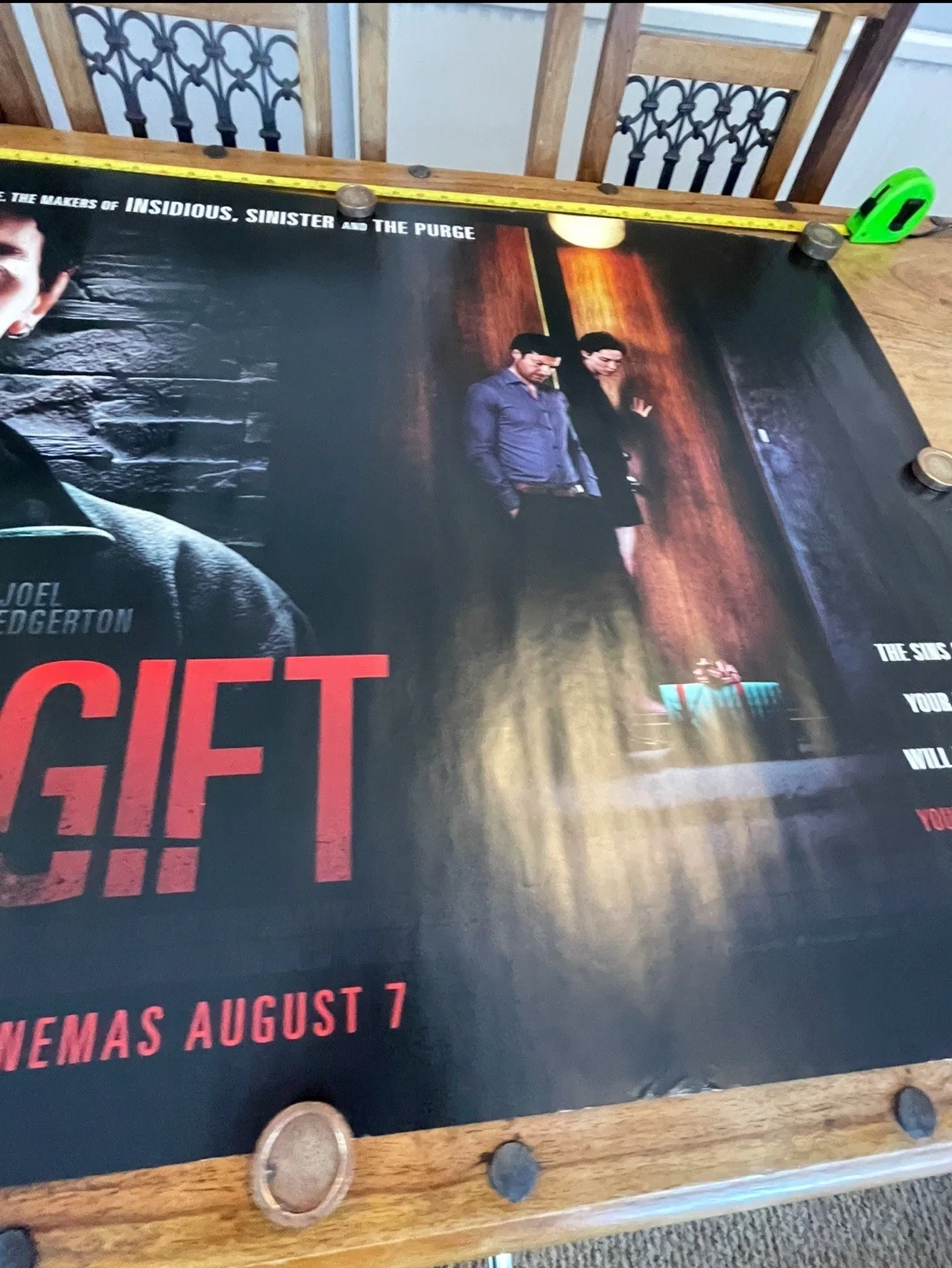 Original The Gift Movie poster 2015 X2, изображение 5