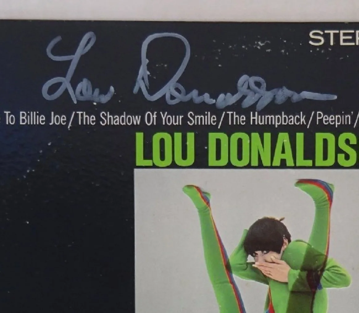 Lou Donaldson signed autographed lp Original great blue note funk jazz album, image 2