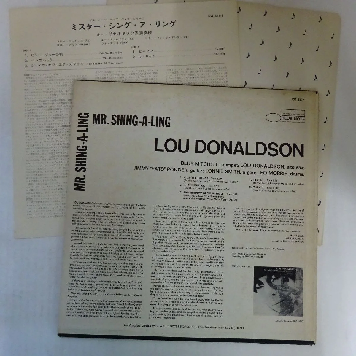 Lou Donaldson signed autographed lp Original great blue note funk jazz album, image 3