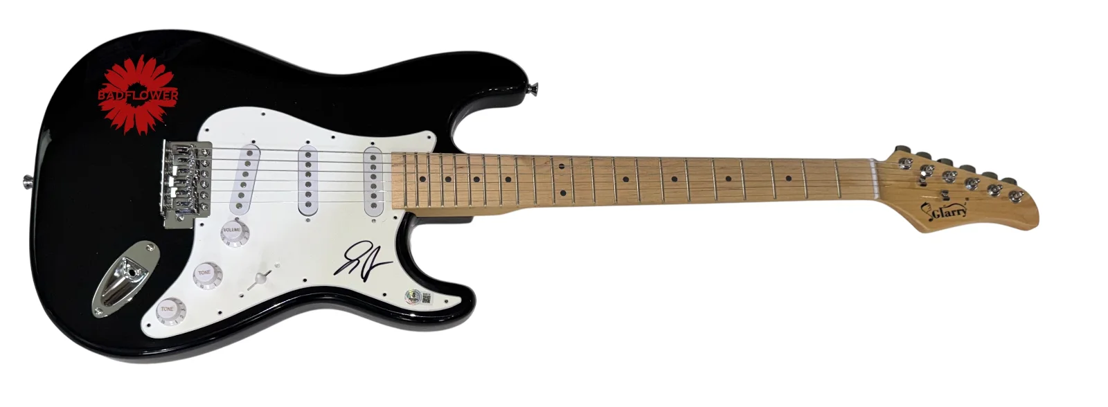 Josh Katz BADFLOWER Signed Autograph Electric Guitar Band Singer Beckett COA, изображение 2
