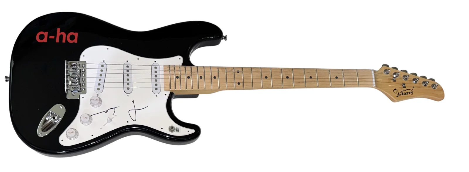 A-ha Magne Furuholmen Signed Autograph Electric Guitar Take On Me Band BAS COA, image 2
