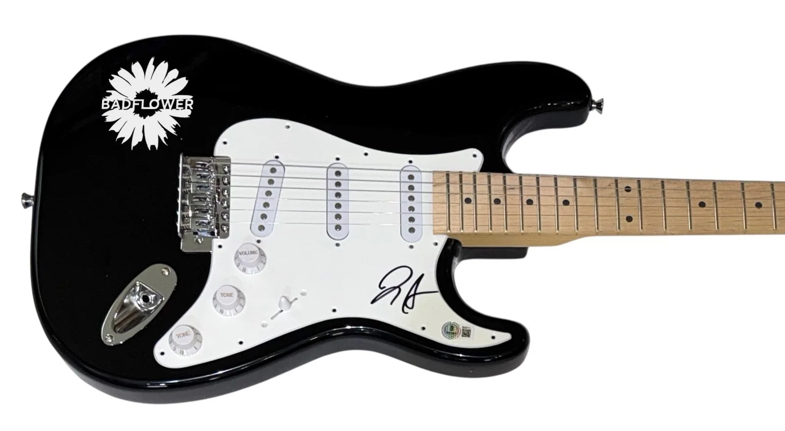 Josh Katz BADFLOWER Signed Autograph Electric Guitar Band Singer Beckett COA, изображение 2
