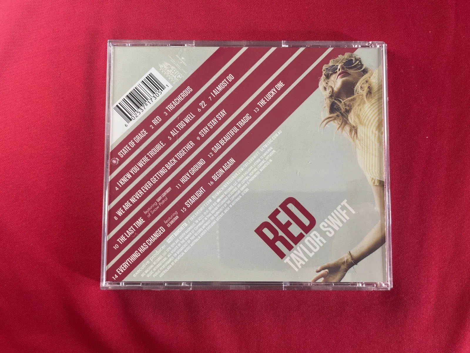 2013 TAYLOR SWIFT RED ORIGINAL SIGNED CD, image 3
