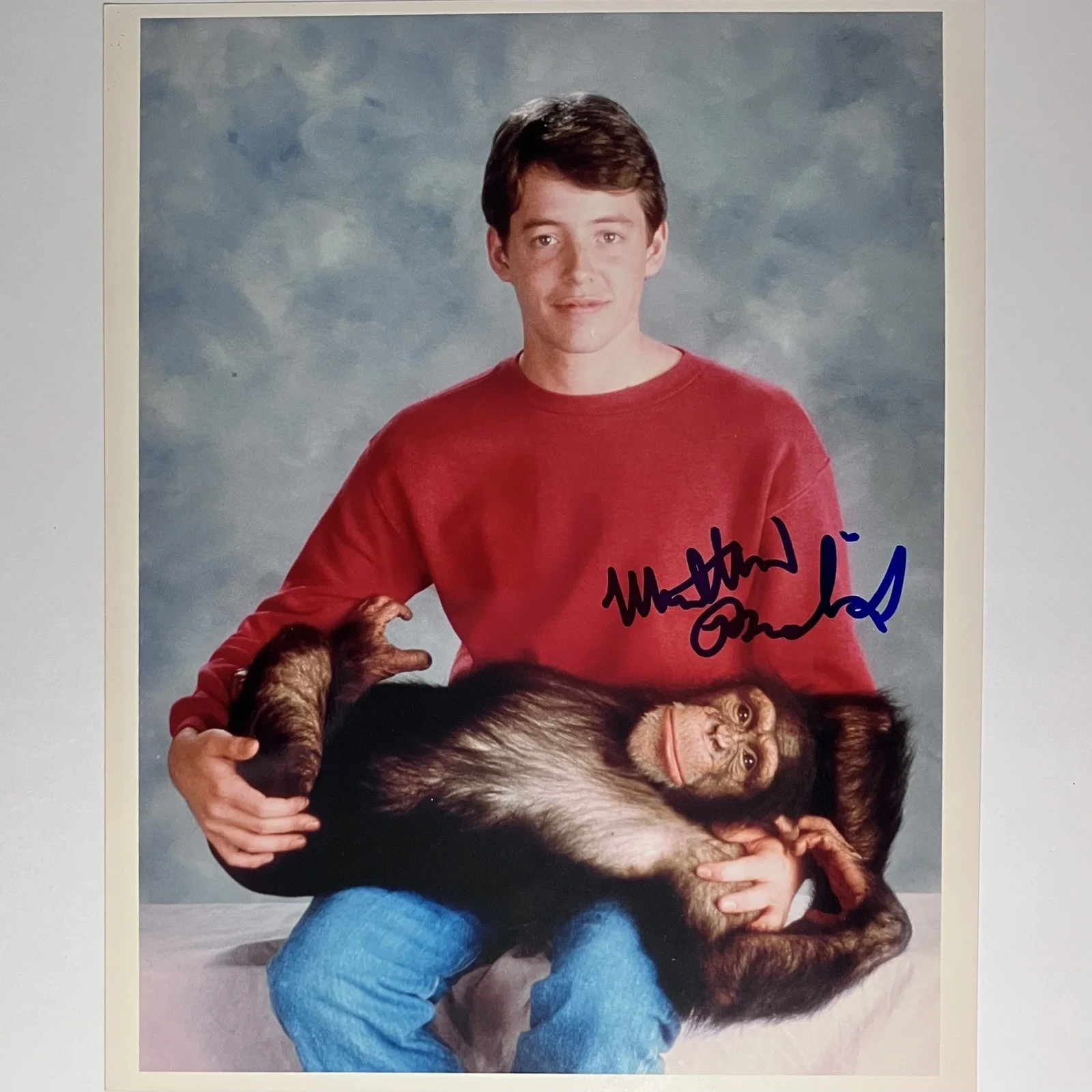 Matthew Broderick — MATTHEW BRODERICK Signed “PROJECT X” 8x10 / FERRIS BUELLER, WarGames, LION KING, image 2