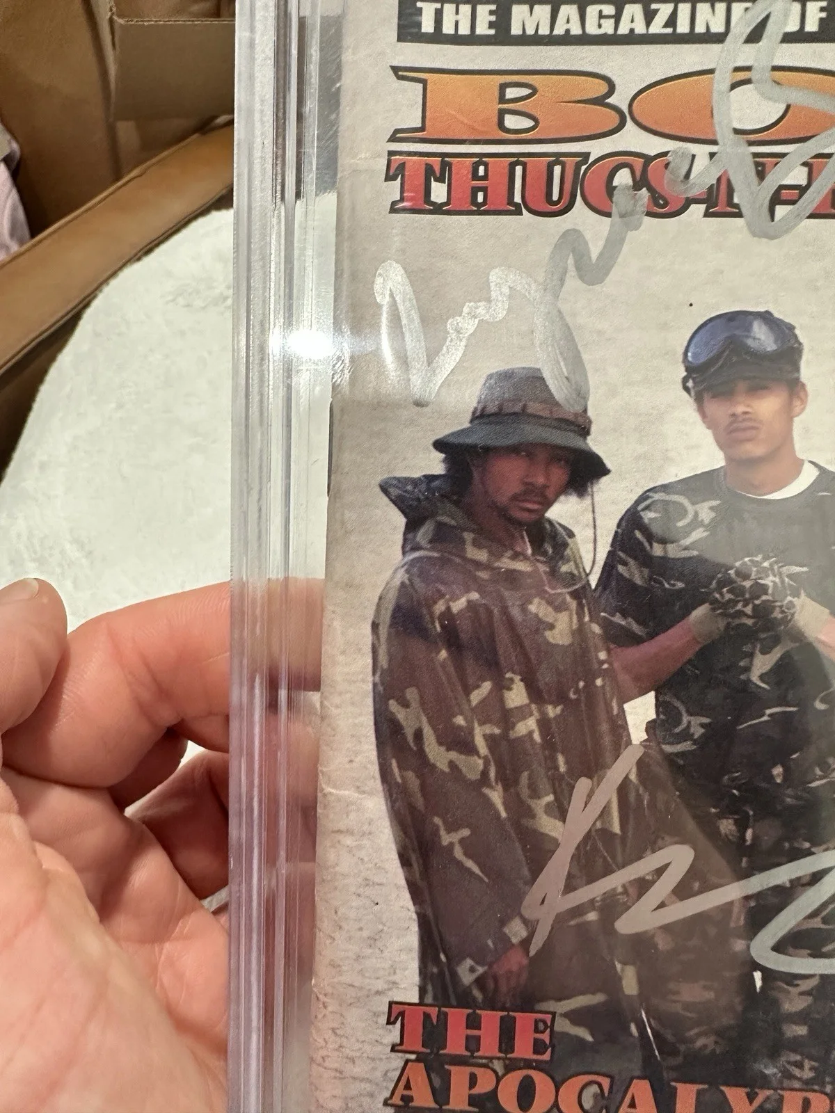 Bone Thugs-N-Harmony Autographed Source Magazine 1996 Beckett COA Signed, image 4