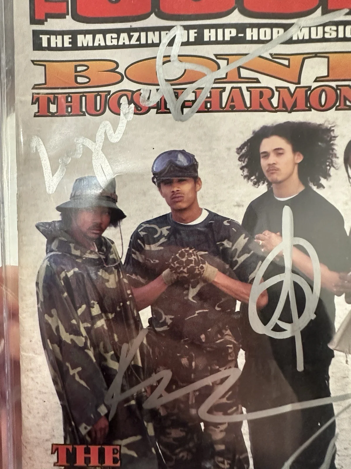Bone Thugs-N-Harmony Autographed Source Magazine 1996 Beckett COA Signed, image 5