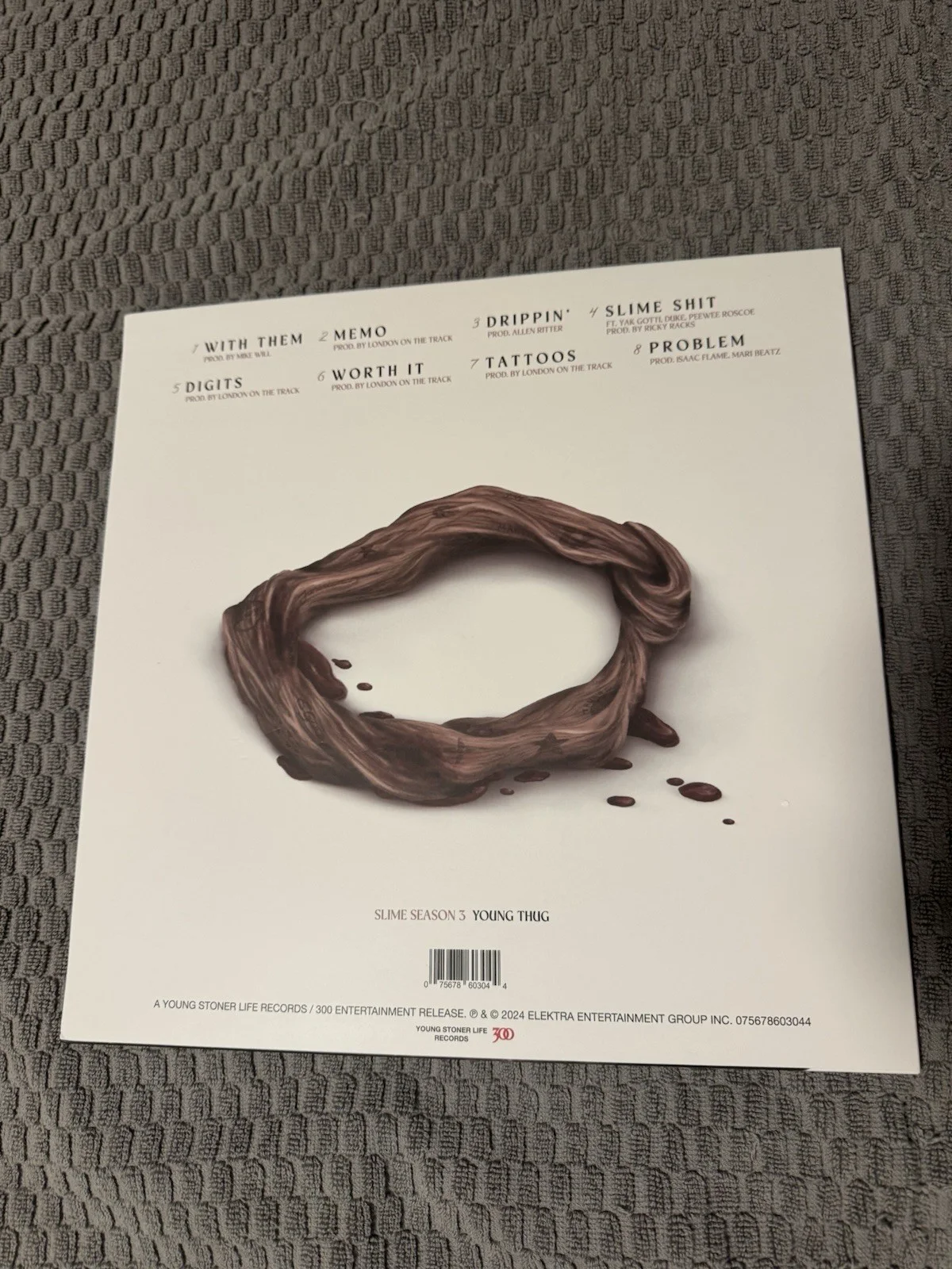 Young Thug Signed Vinyl LP Autographed “Slime Season 3” PSA/DNA Authentic Auto, image 4