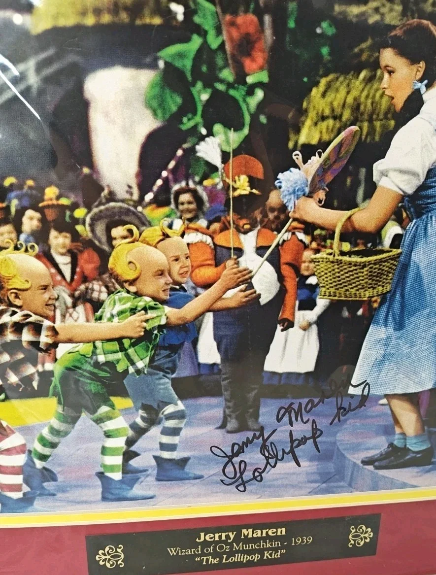 Jerry Maren — Wizard Of Oz Munchkin 1939 Jeremy Maren Authentic Signed Photo The Lollipop Kid, изображение 5