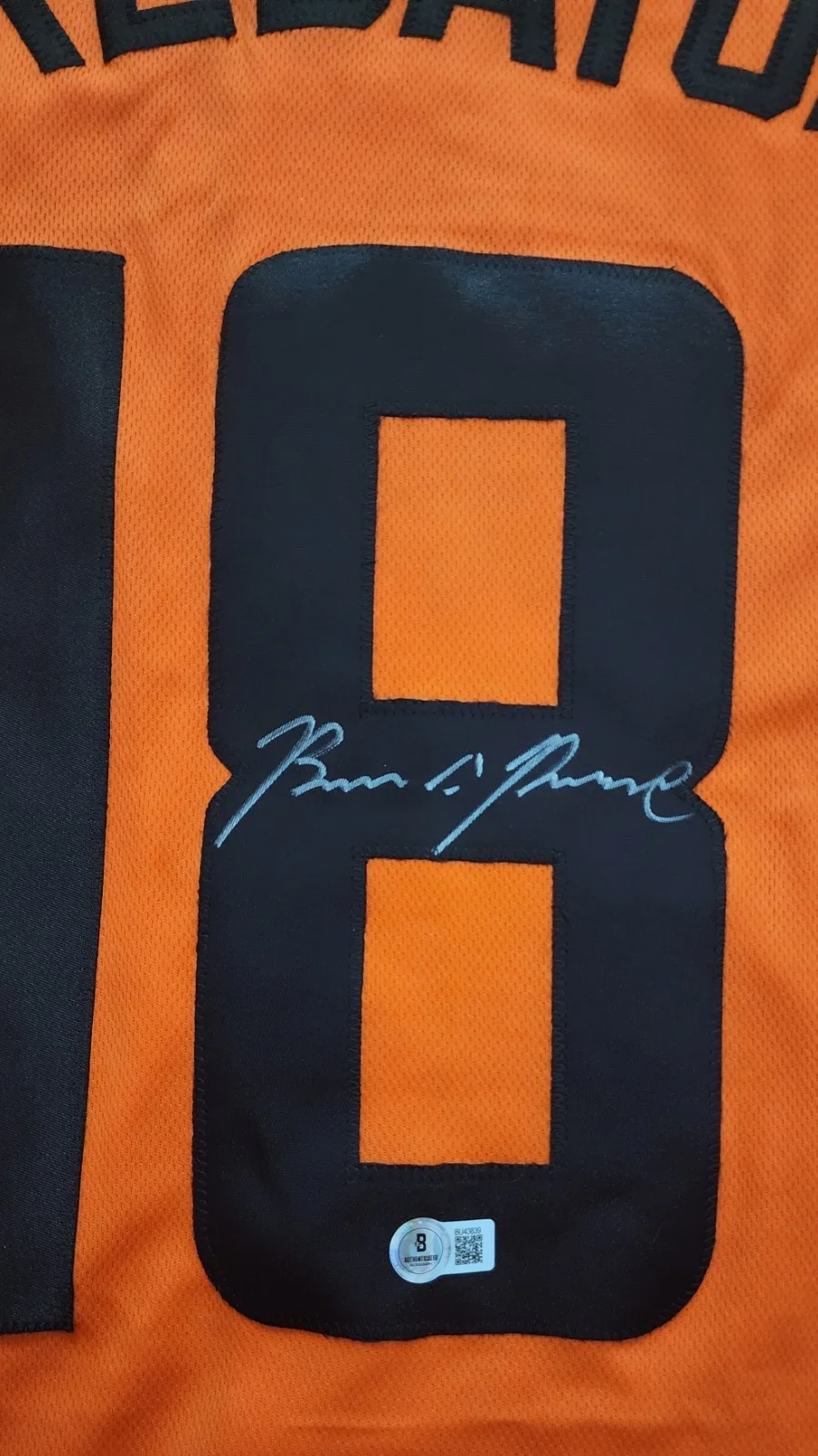 Brian A. Prince — BRIAN A PRINCE Signed Auto The Predator (2018) Custom #18 Jersey BECKETT, image 2