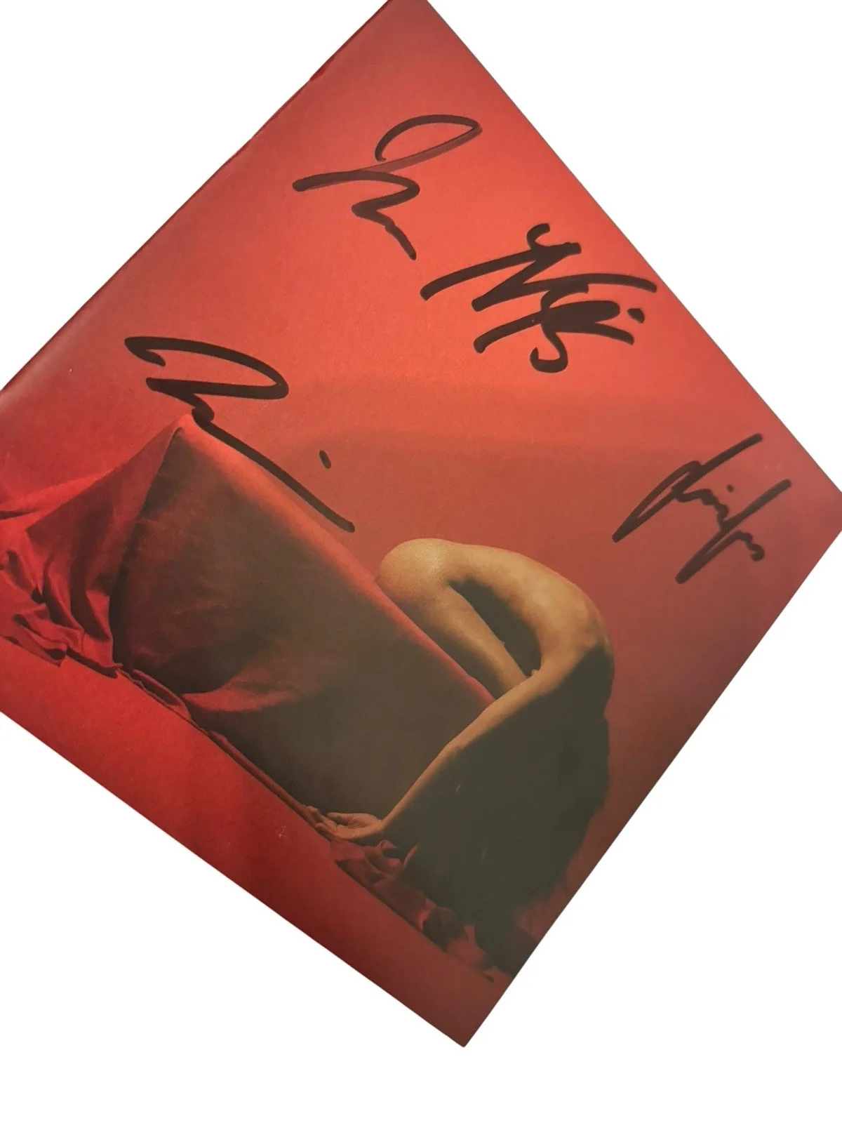 BAD OMENS SIGNED AUTOGRAPH x4 DEATH PEACE OF MIND FRAMED CD NOAH SEBASTIAN +3, image 4