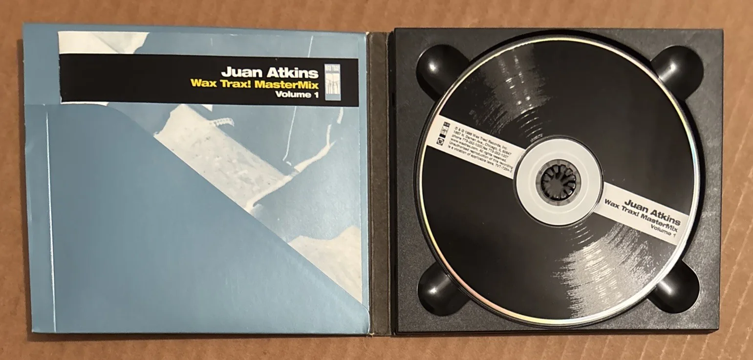 1998 Juan Atkins Signed CD Wax Trax Master Mix Vol 1 Model 500 Autographed, изображение 2