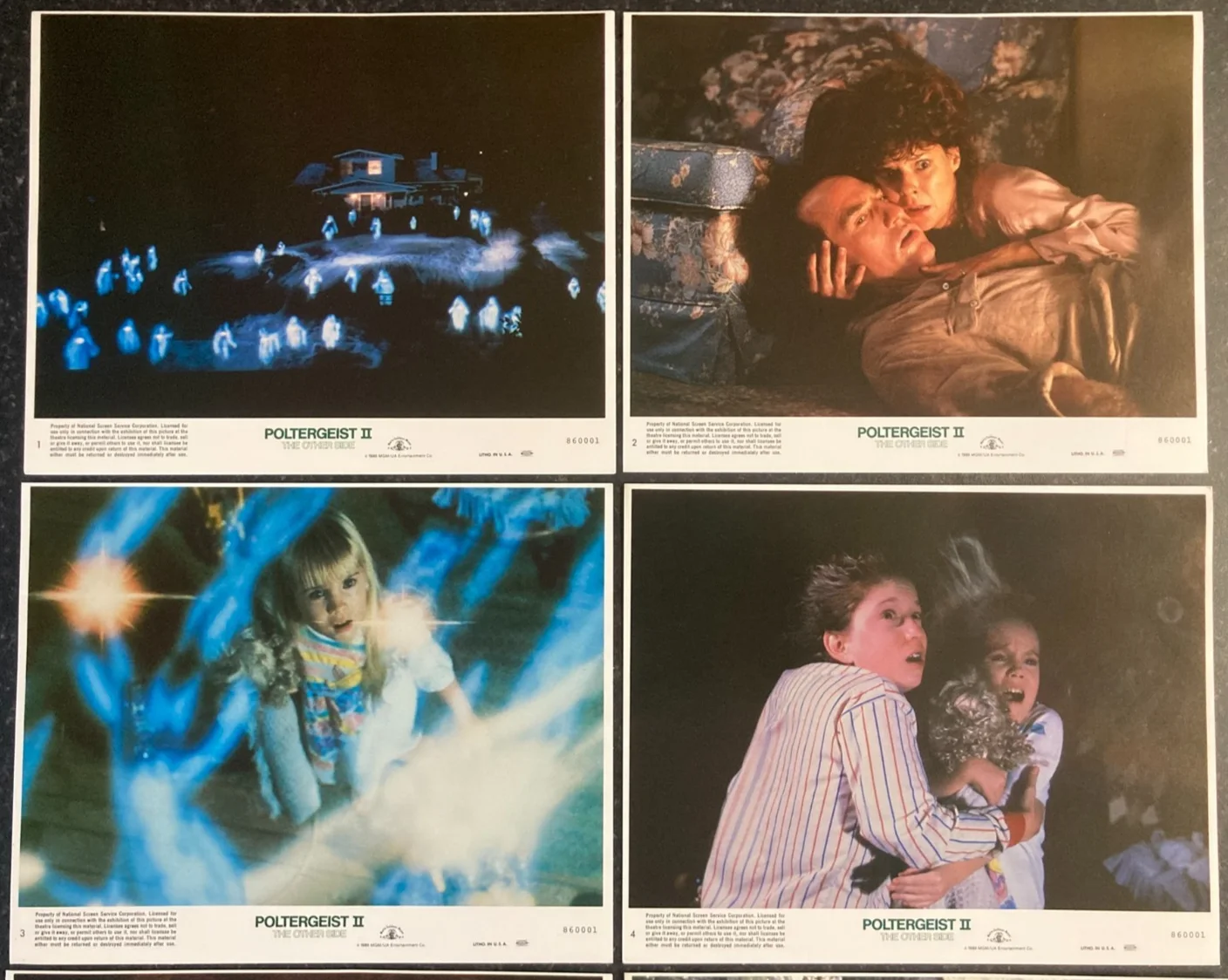 POLTERGEIST II THE OTHER SIDE 1986 Original Movie US Lobby Card Set 10x8 Horror, изображение 2