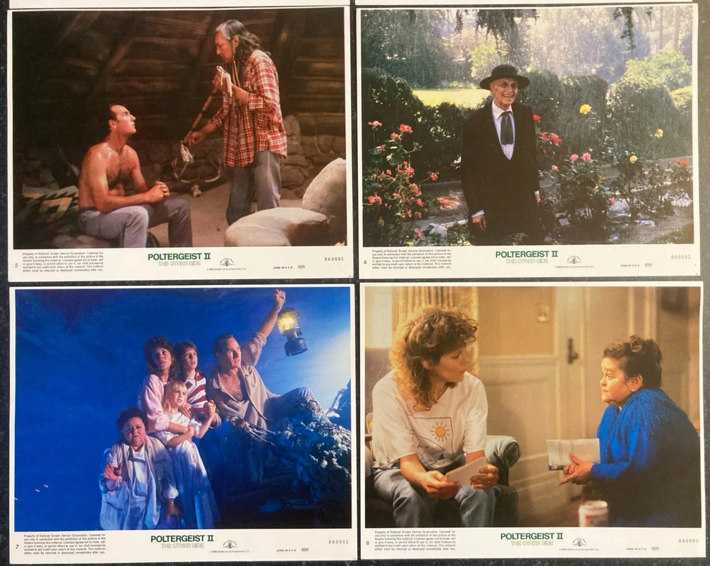 POLTERGEIST II THE OTHER SIDE 1986 Original Movie US Lobby Card Set 10x8 Horror, изображение 3