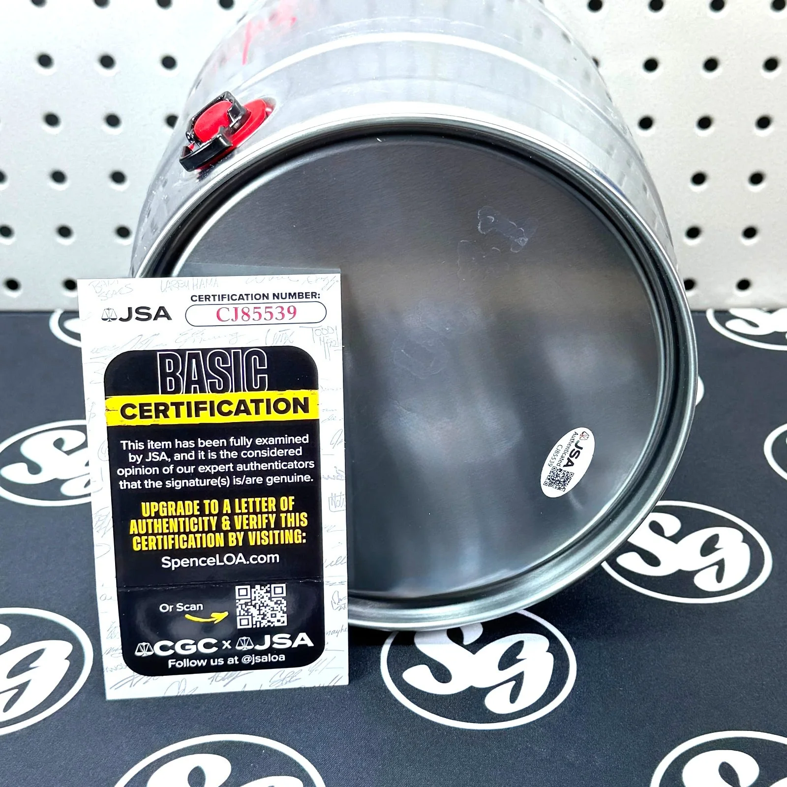 CHRIS FEHN Signed Mini Keg Inscribed "SLIPKNOT" JSA Certified Authentic Auto, image 5