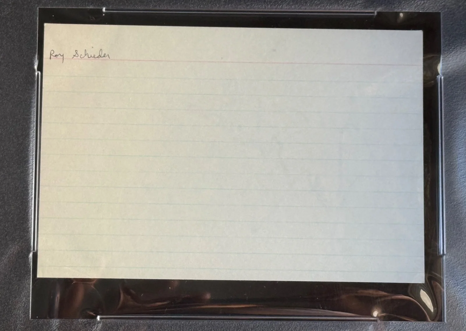 Roy Scheider — Roy Scheider Chief Brody Vintage SIGNED AUTOGRAPH RARE JAWS 4x6 Index PSA Slab, изображение 2