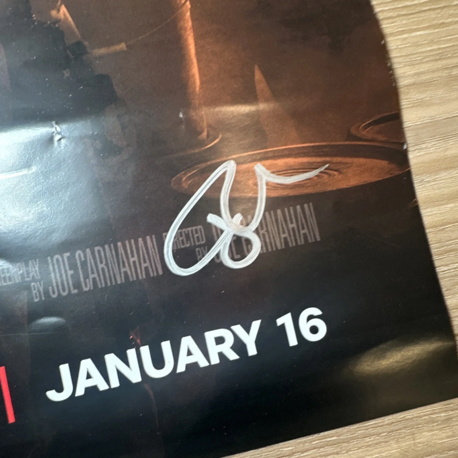 The Rip Official Movie poster Signed By Kyle Chandler & The Dir Joe Carnahan, изображение 4