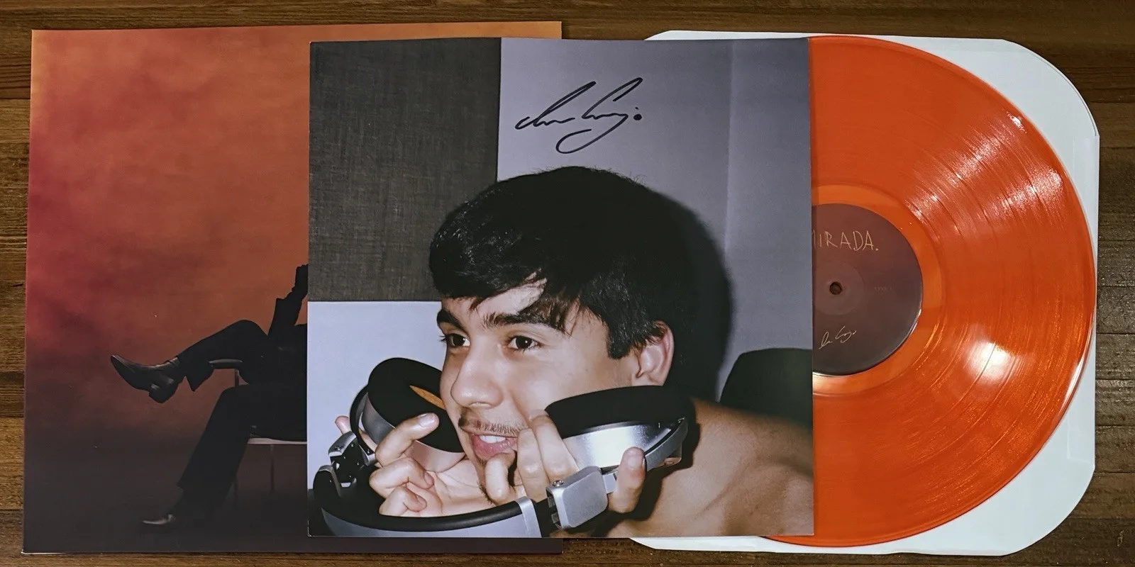 Ivan Cornejo Mirada Orange Vinyl LP & Signed Photograph PSA DNA COA Autograph, изображение 4