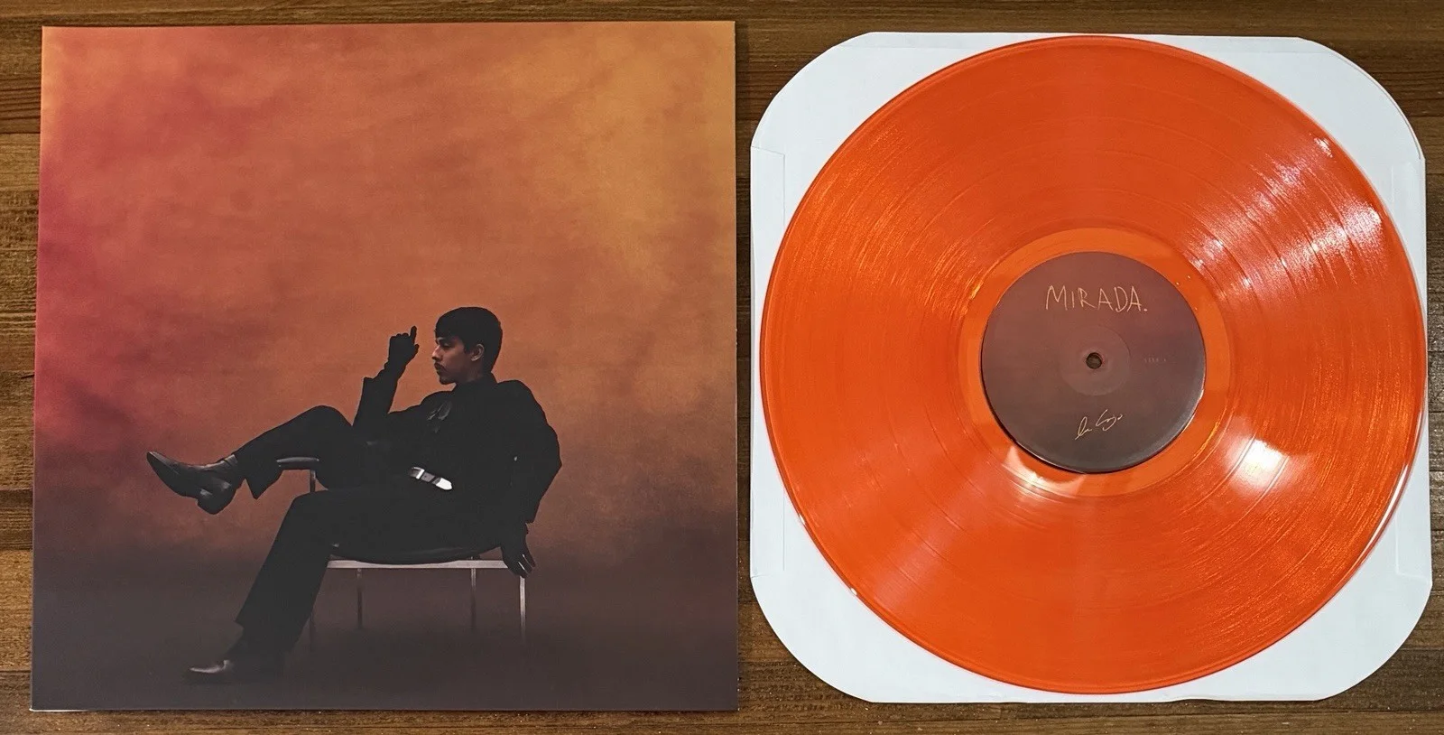 Ivan Cornejo Mirada Orange Vinyl LP & Signed Photograph PSA DNA COA Autograph, изображение 5