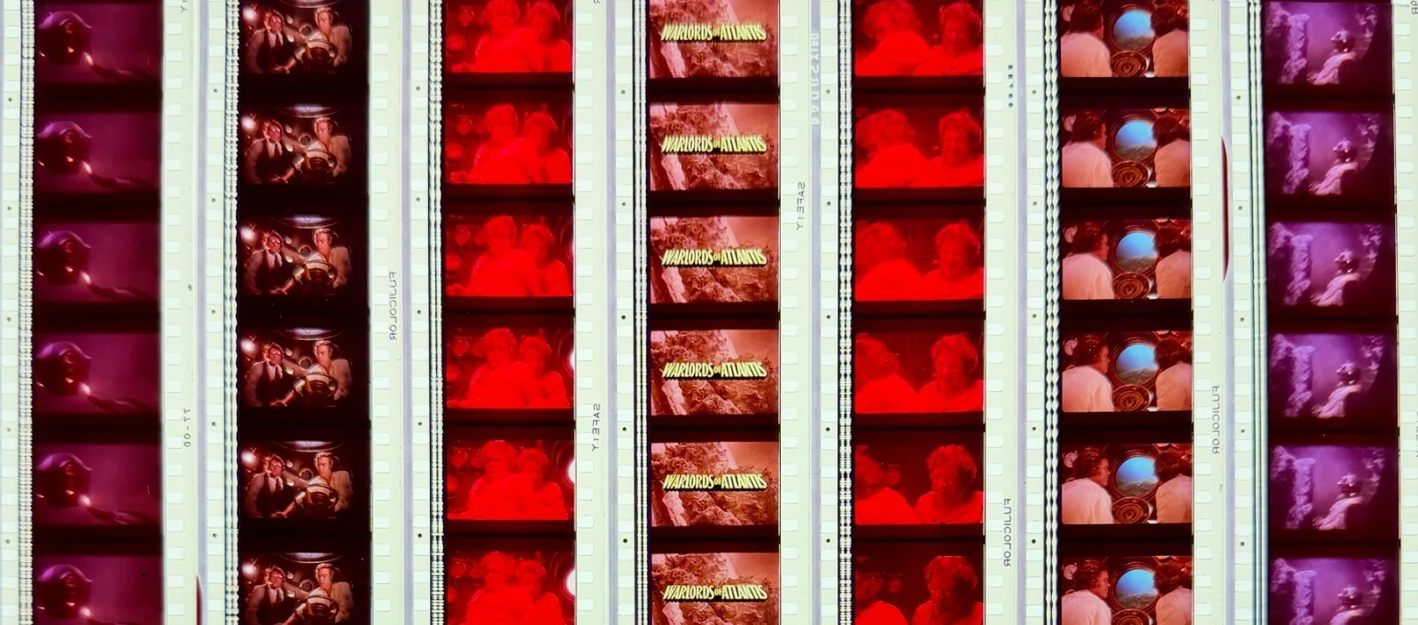 Warlords Of Atlantis (1989) Very Rare Unmounted Genuine 35mm Film Cells, изображение 4