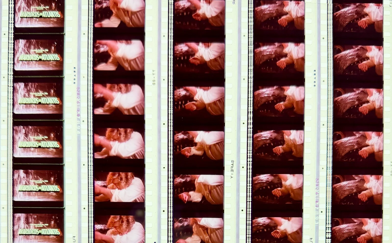 Warlords Of Atlantis (1989) Very Rare Unmounted Genuine 35mm Film Cells, изображение 5
