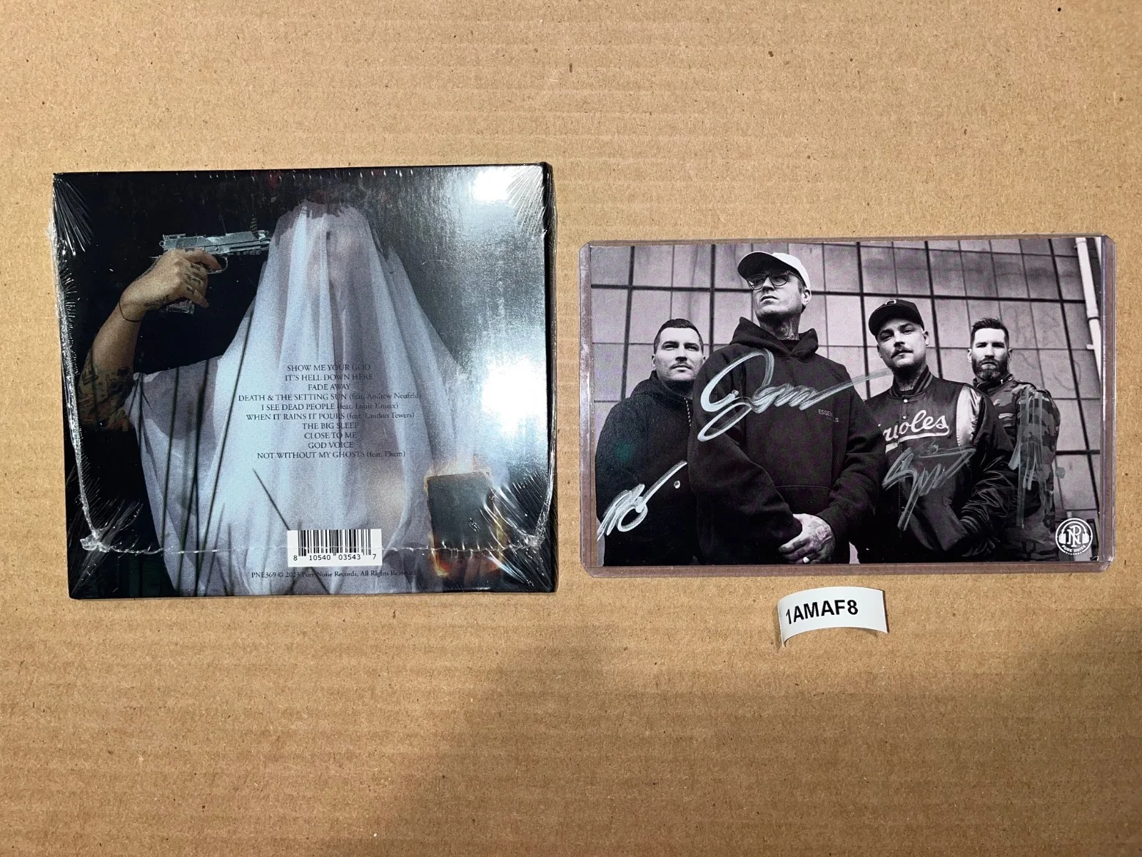 The Amity Affliction Signed Autographed CD Not Without My Ghosts Art Card, image 2