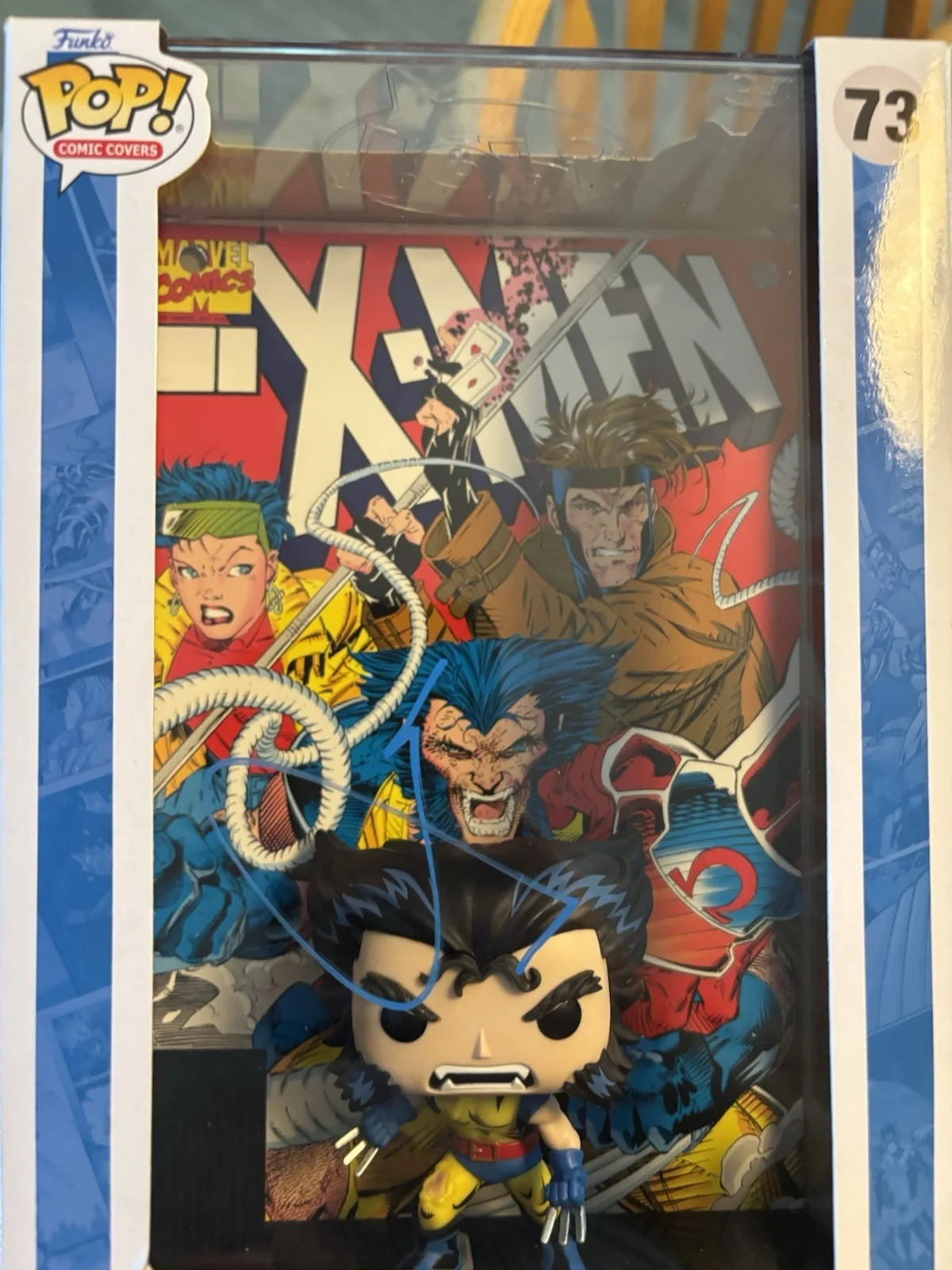 Hugh Jackman — Hugh Jackman Signed Autographed Wolverine Jumbo Comic Funko Pop JSA Coa #73 Read, image 2