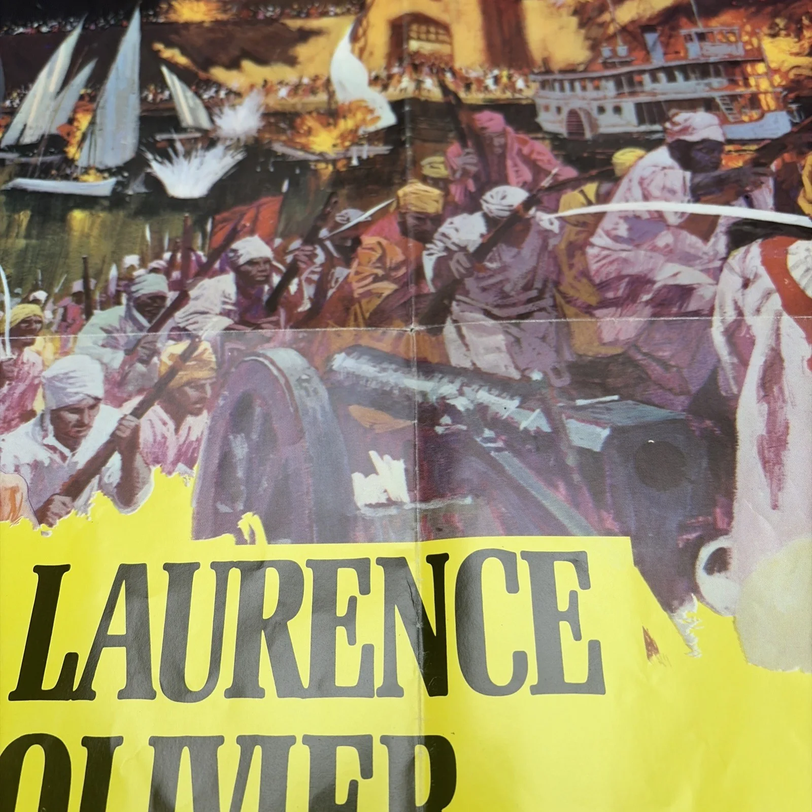 Khartoum Original US One Sheet Movie Poster Charlton Heston Laurence Olivier '66, изображение 5