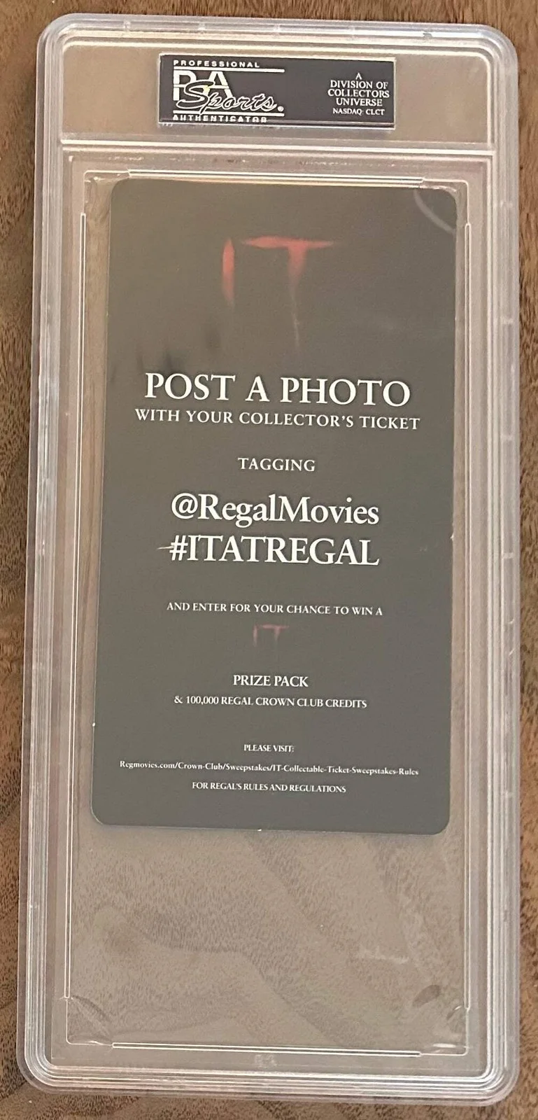 Andy Muschietti — Andy Muschietti Signed LE "IT" Collectible Ticket (PSA) - Limited Edition, изображение 2