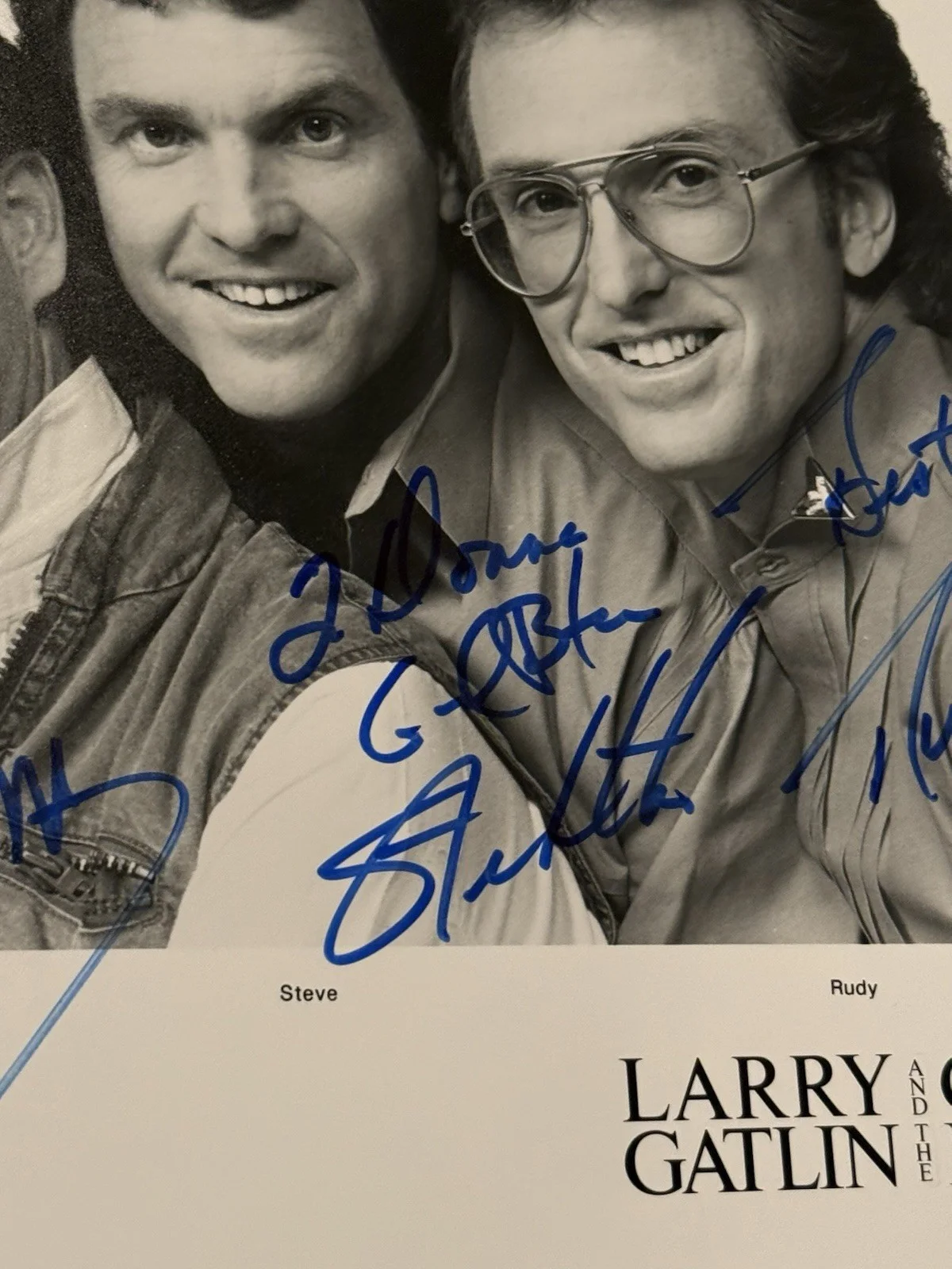 Larry Gatlin and the Gatlin Brothers Signed Promo Photograph PSA Authentic Auto, изображение 4