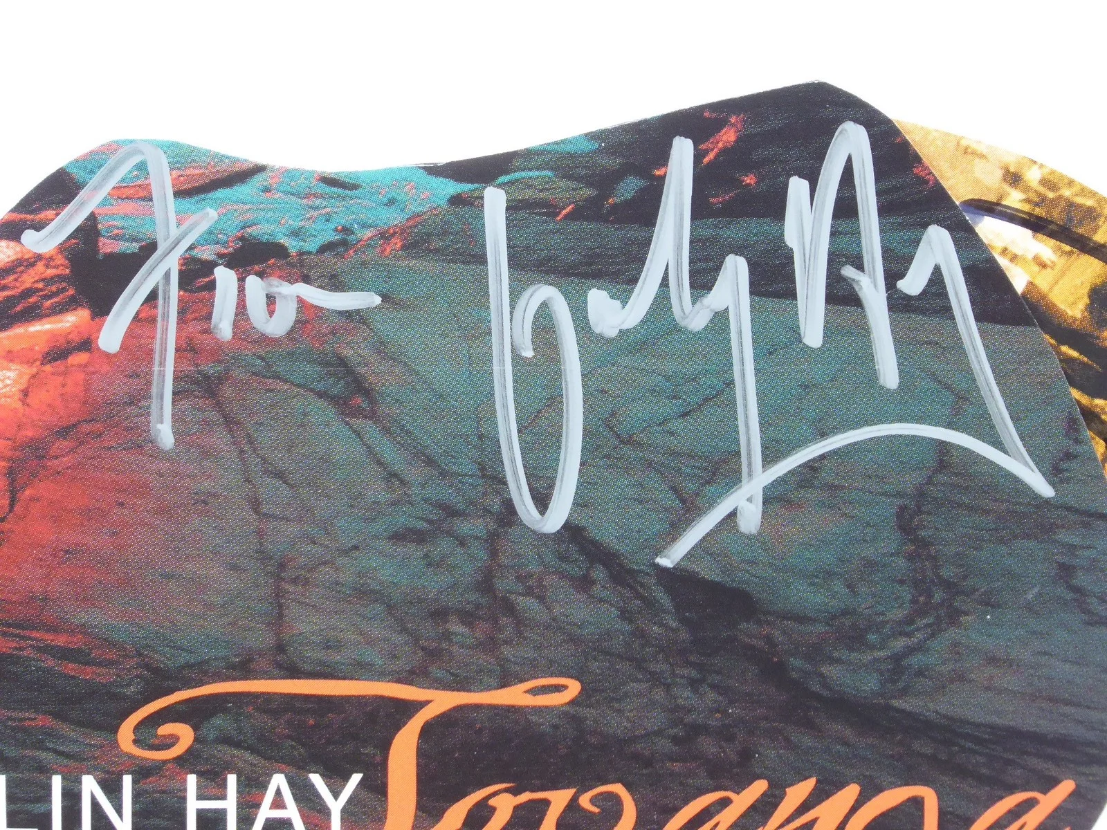 Colin Hay Signed Autographed Paper Cut Men At Work Topanga, image 2